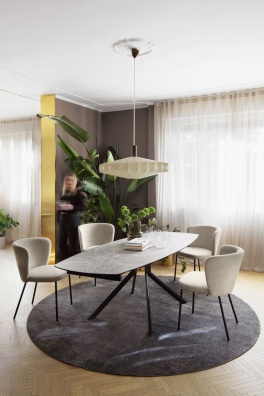 Giove round and oval dining table - myhome